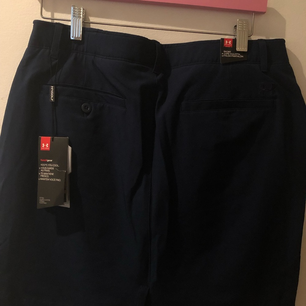 navy blue under armor golf skirt